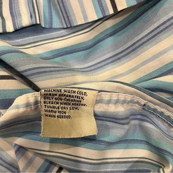 Vintage Penmans blue stripe shirt US L - Picture 4 of 6